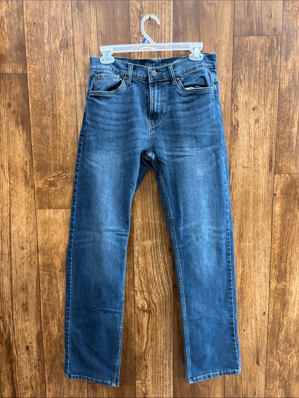 Falls Creek Men's Blue Straight-Leg Jeans
